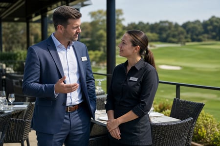 Food and Beverage Manager Coaching Server at Dining Roof